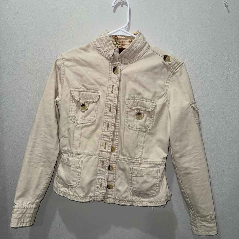 Jordache Cream Utility Jacket for Women
